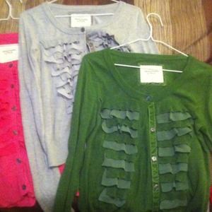 SOLD! three Abercrombie cute sweaters