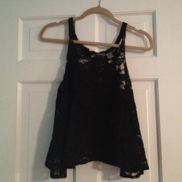 Black lace top