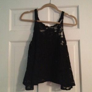 Black lace top