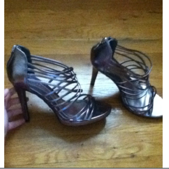 Metallic gray Chinese laundry. Worn once.