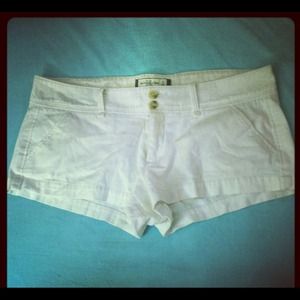 White Abercrombie and Fitch Jean shorts