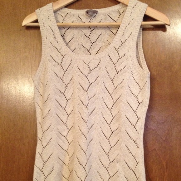 Ann Taylor cotton sleeveless sweater