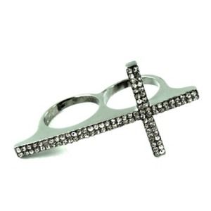 Two finger cross ring