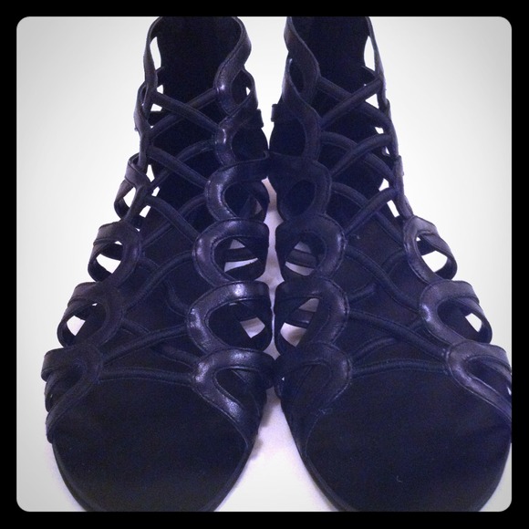 BCBGeneration black gladiator sandal.