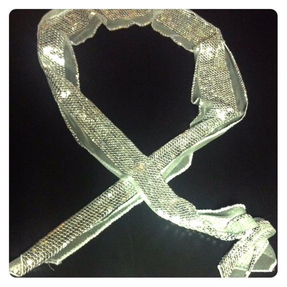 Silver scarf or belt