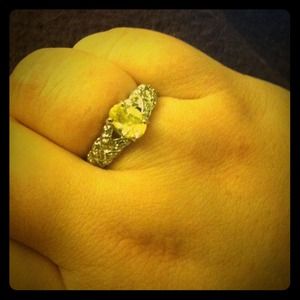 Yellow stoned ring