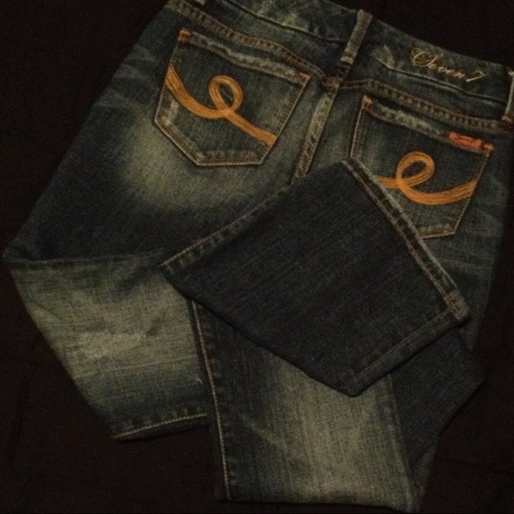 Seven 7 Bootcut Jeans Sz 25 W28" I33" R8 1/2"