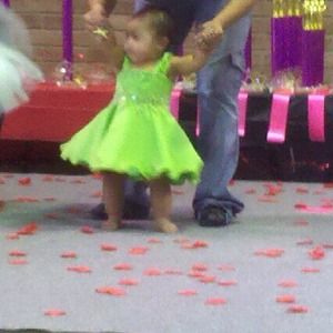 Pretty green pageant dress!