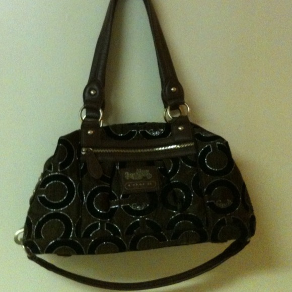 Coach inspired hand bag like new .