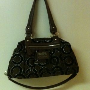 Coach inspired hand bag like new .