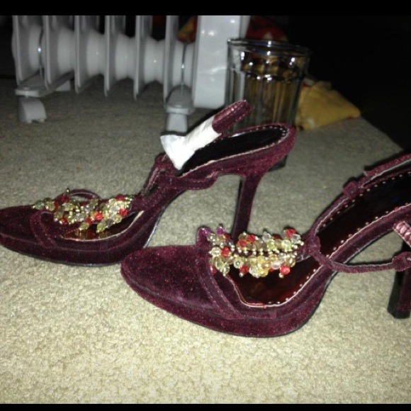 Burgundy heels