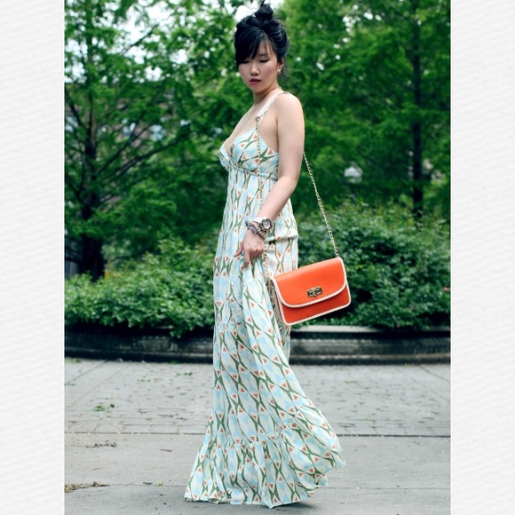 Printed maxi dress
