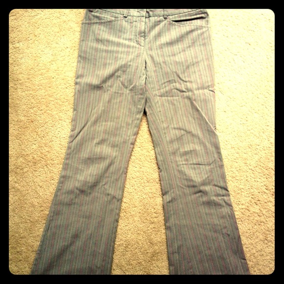 ❌SOLD❌BCBG Max Azria Gray Pinstriped Trousers