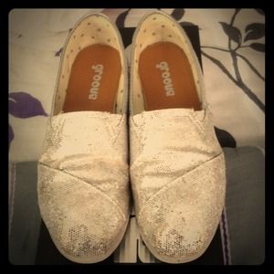 Glittery Silver shoes