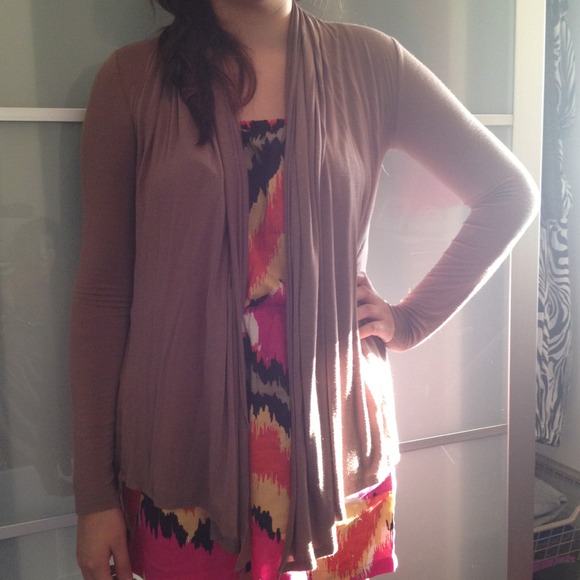 Brown cardigan