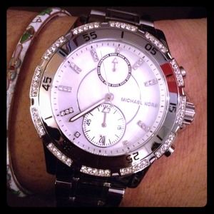 Authentic silver Michael Kors watch!