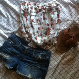 NWOT ✨Floral Strapless