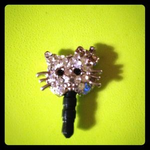 Crystal Kitty Charm