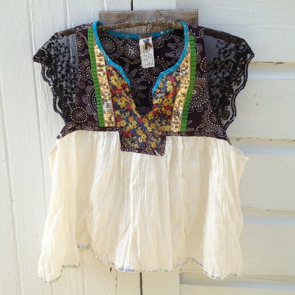 Free People bohemian top size Small