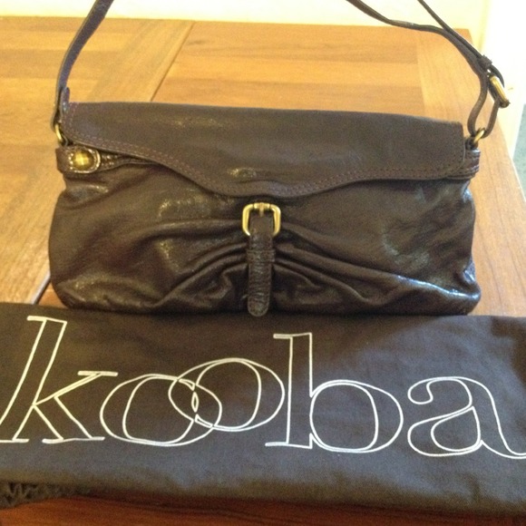 Kooba Olivia Shoulder Handbag in Eggplant - Picture 4 of 7