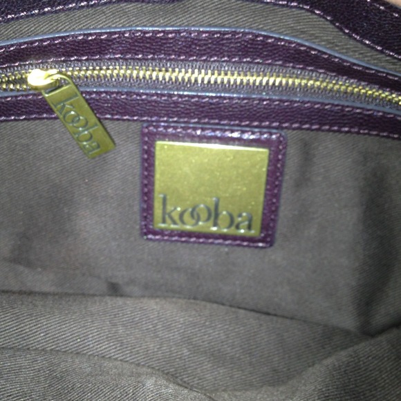 Kooba Olivia Shoulder Handbag in Eggplant - Picture 7 of 7
