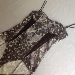 Sexy Lingerie - Animal print with mesh inserts