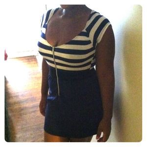 Darling sailor inspired mini dress