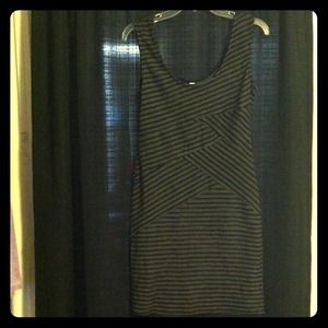 Sleek stripped  mini dress brand new