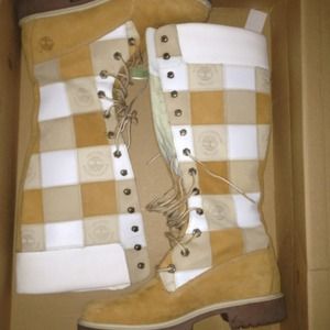 Timberland Knee High Patchwork Boot
