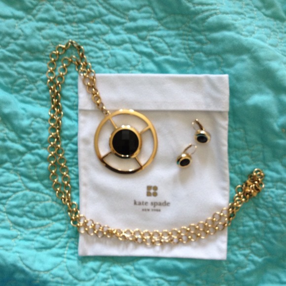 Kate Spade pendant and earring set