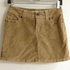 Cord mini-skirt