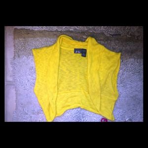 Short sleeve Bright Yellow cover-Up
