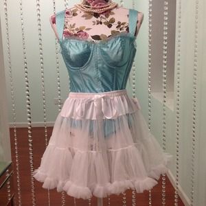 Blue and blings corset