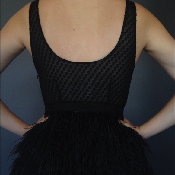 ❌SOLD❌  Chic Feather Dress - Picture 3 of 3