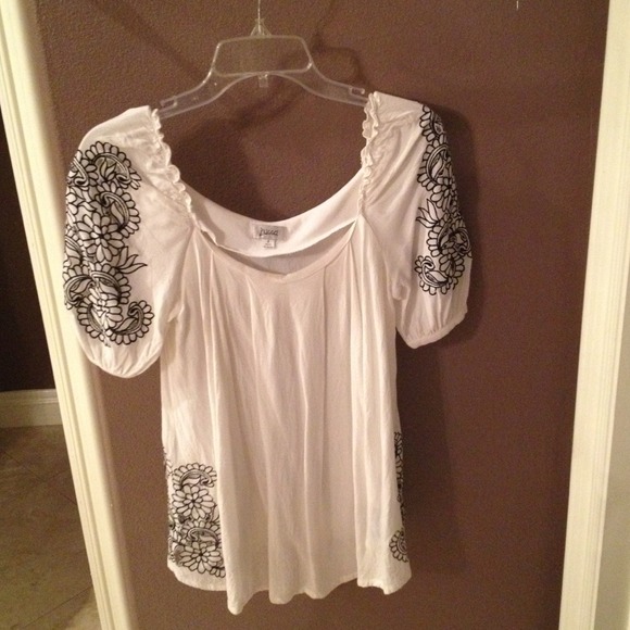 White dressy blouse.