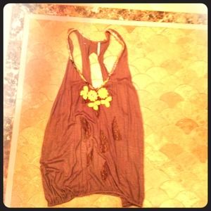 Free People loose fitting racerback tank top