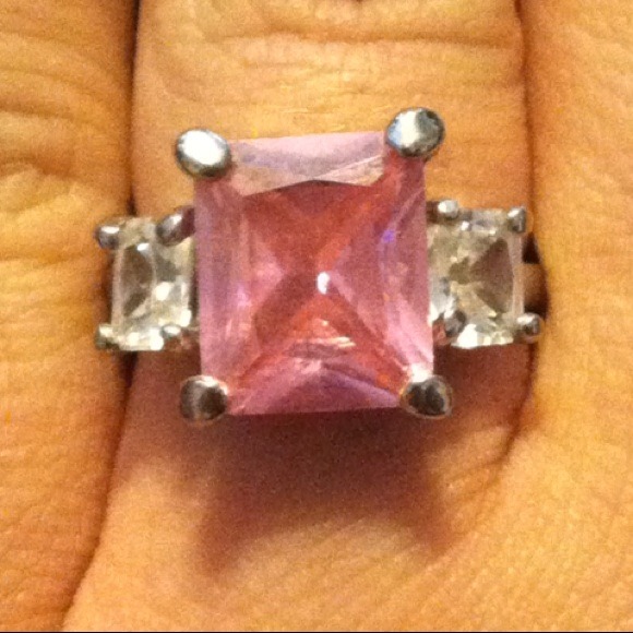 Pink stone costume ring