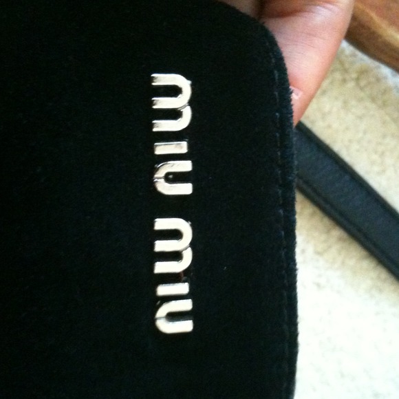 Miu Miu suede bamboo handle x-body - Picture 2 of 4