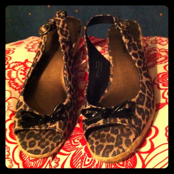 Animal Print Wedges
