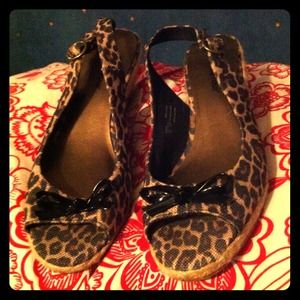 Animal Print Wedges