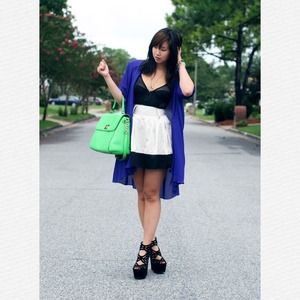 Color block skirt