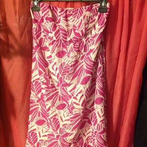 American eagle floral print tube dress