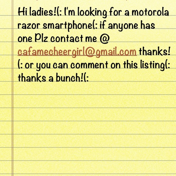 Anyone have a Motorola razor??