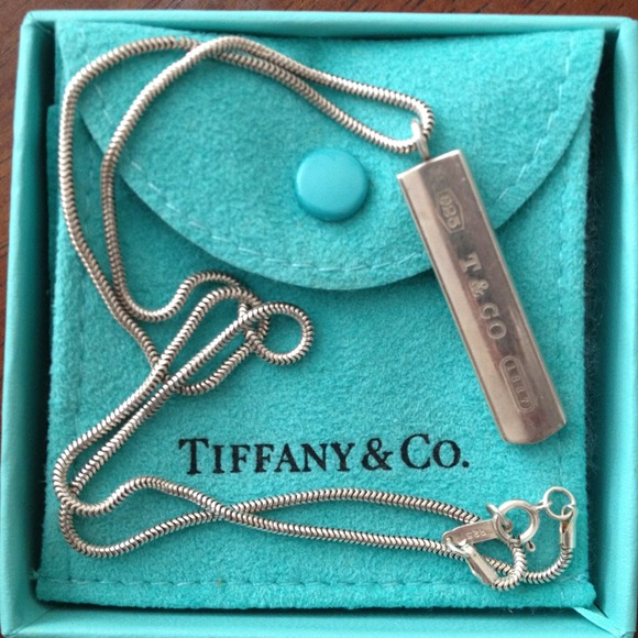 RESERVED! Tiffany&Co.Sterling Silver Bar Pendant