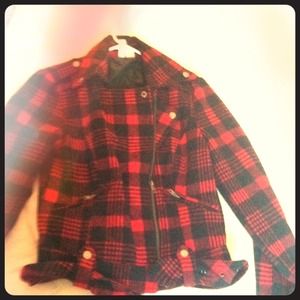 Red and black jacket Red and black jacket