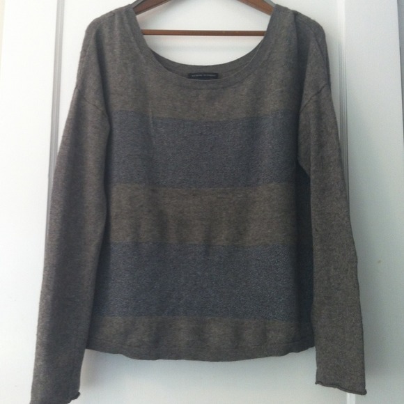 Grey/Navy Glitter Striped Sweater - Picture 1 of 1