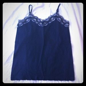 Black & silver tank top