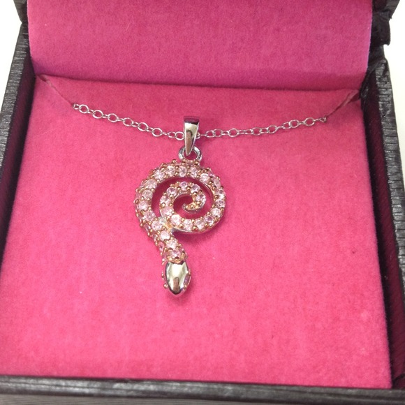 Sale $12 New in box sterling silver pink snake