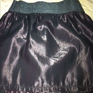Glitter plum skirt