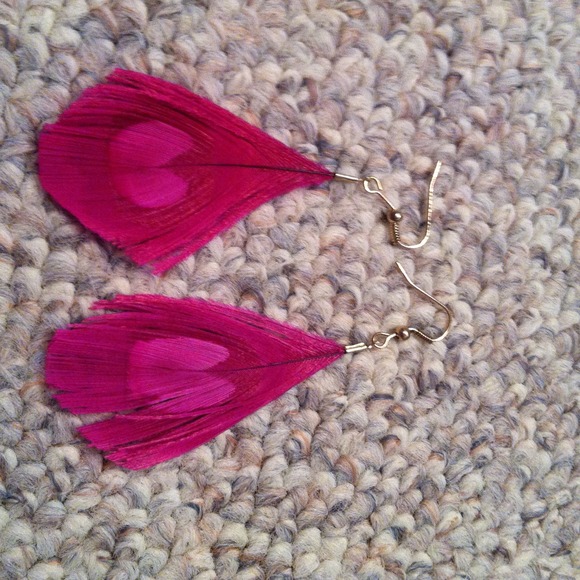 Feather earrings